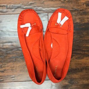 Merona Vibrant Orange Tassel Moccasins